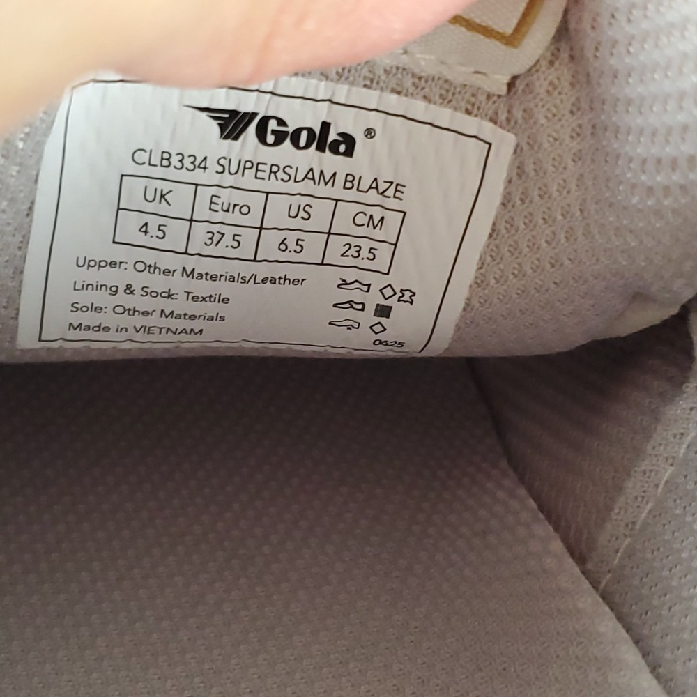 Gola Superslam Blaze Womens Shoes Sz 6.5 Gray White Silver Lifestyle Sneakers - Picture 5 of 10